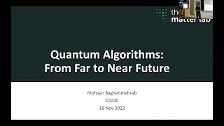 Quantum Algorithms: From Far to Near Future Net Worth