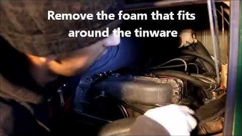 How to remove an air cooled engine from a VW campervan