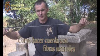 Como hacer cuerda con fibras naturales