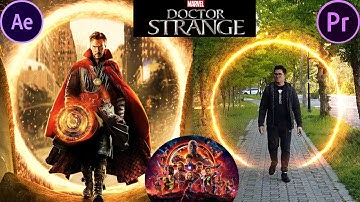 Doctor strange portal in adobe after effect and adobe premiere pro