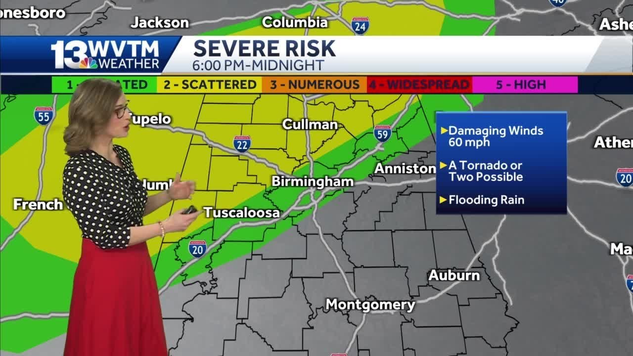 Severe storms possible tonight - YouTube