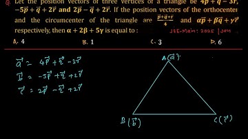 Let the position vectors of three vertices of a triangle be 4p+q -3r,-5p +q +2r and 2p -q +2r.If the