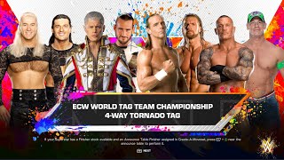 WWE 2K24 ECW WORLD TAG TEAM CHAMPIONSHIP4-WAY TORNADO TAG