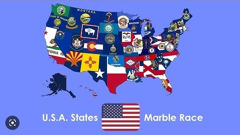 USA states Marble race Algodoo