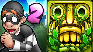 Robbery Bob 2 vs Temple Run 2 Gameplay Android,ios Part 136
