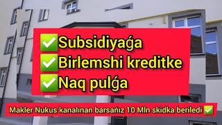 ✅Subsidiyaǵa✅Kreditke✅Naq_pulǵaTayın remontlanǵan 80 m.kv 3 xanalı kvartiralar bar. 📞:97-220-65-70