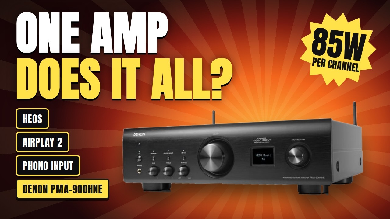 Denon PMA-900HNE Review – 85W Stereo Amplifier with HEOS, AirPlay