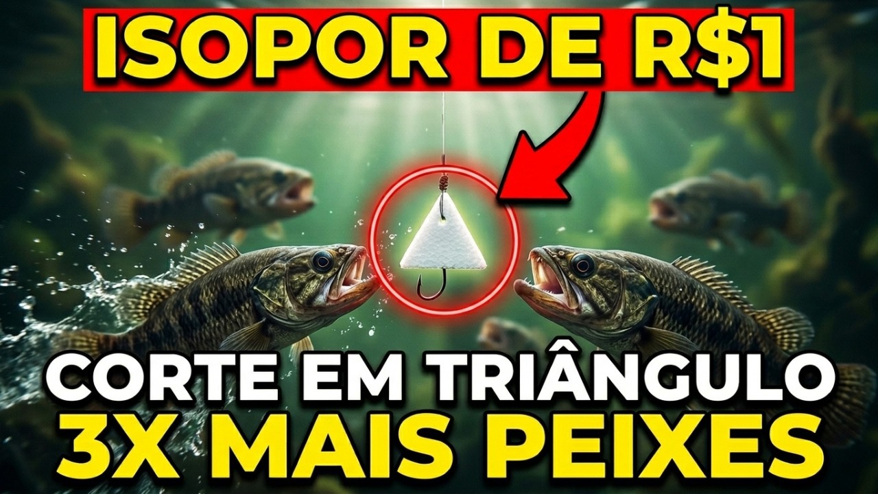 Corte Isopor Nesse Formato e Prenda Na Linha. O Material De R$1 Que Que Triplicou Minhas Capturas