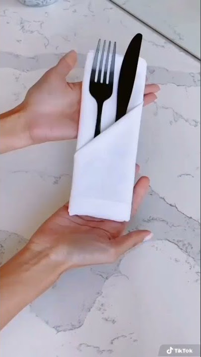 How to fold a  napkins for a more elegant table