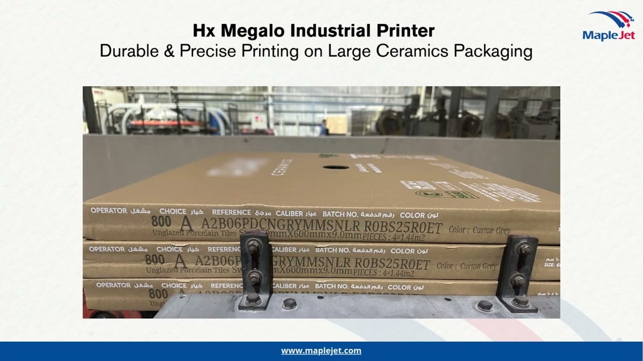 Hx Megalo Industrial Printer | Durable & Precise Printing on Large Ceramics Packaging