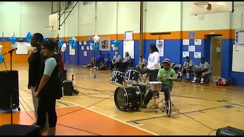 Garage Band at Spratley Gifted center plays a Tyle...