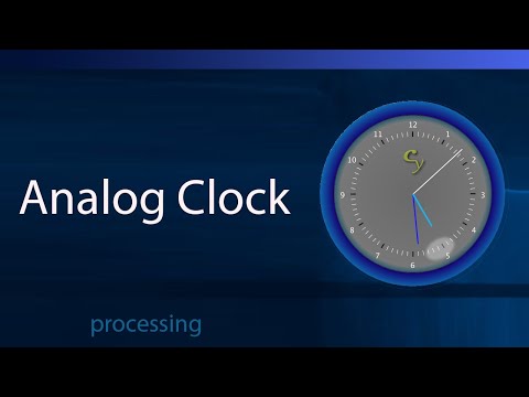 Clock Widget in processing