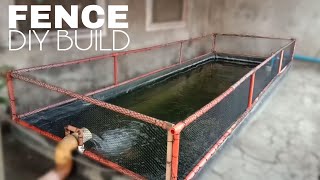 HOW TO BUILD DIY KOI POND Fence