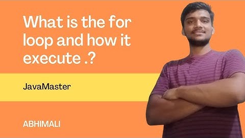 What is the for loop and how it execute.?|JavaMaster|java|abhimali|#java #coding #javamaster #msbte