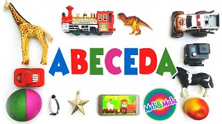 NAJZABAVNIJA ABECEDA - UČIMO SLOVA UZ POKAZIVANJE STVARI! / UČENJE ABECEDE ZA NAJMLAĐE