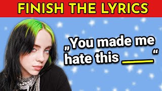 Finish The Lyrics - Female Singers Edition 25 Most Popular Songs Music Quiz