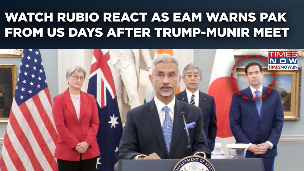 Jaishankar Warns Pakistan At Quad From US Days After Trump-Munir White House Meet| Watch Rubio React