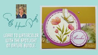 Spotlight On Nature Thank You Watercolored Card