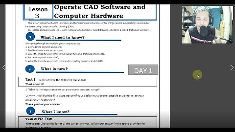 ICT 10 Technical Drafting AutoCAD Module week 5 Qrt 1 Day 1 and 2