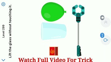 Easy Game Level 299 Lift the glass without touching it