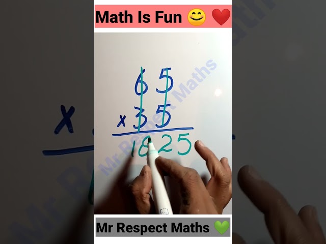 Fast Multiplication Trick | Interesting math tricks #maths #shorts class=