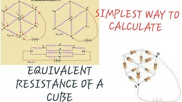 Resistance of a cube about diagonally opposite points of it