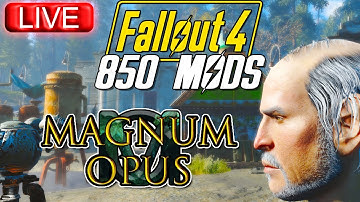 Sim Settlements 2 Building With 850 Mods Live - Magnum Opus Fallout 4
