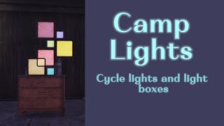 Fallout 76 Camp Lights: Cycling light and Light Boxes
