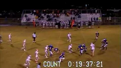David Frechette QB #8 - 25 yard Interception return