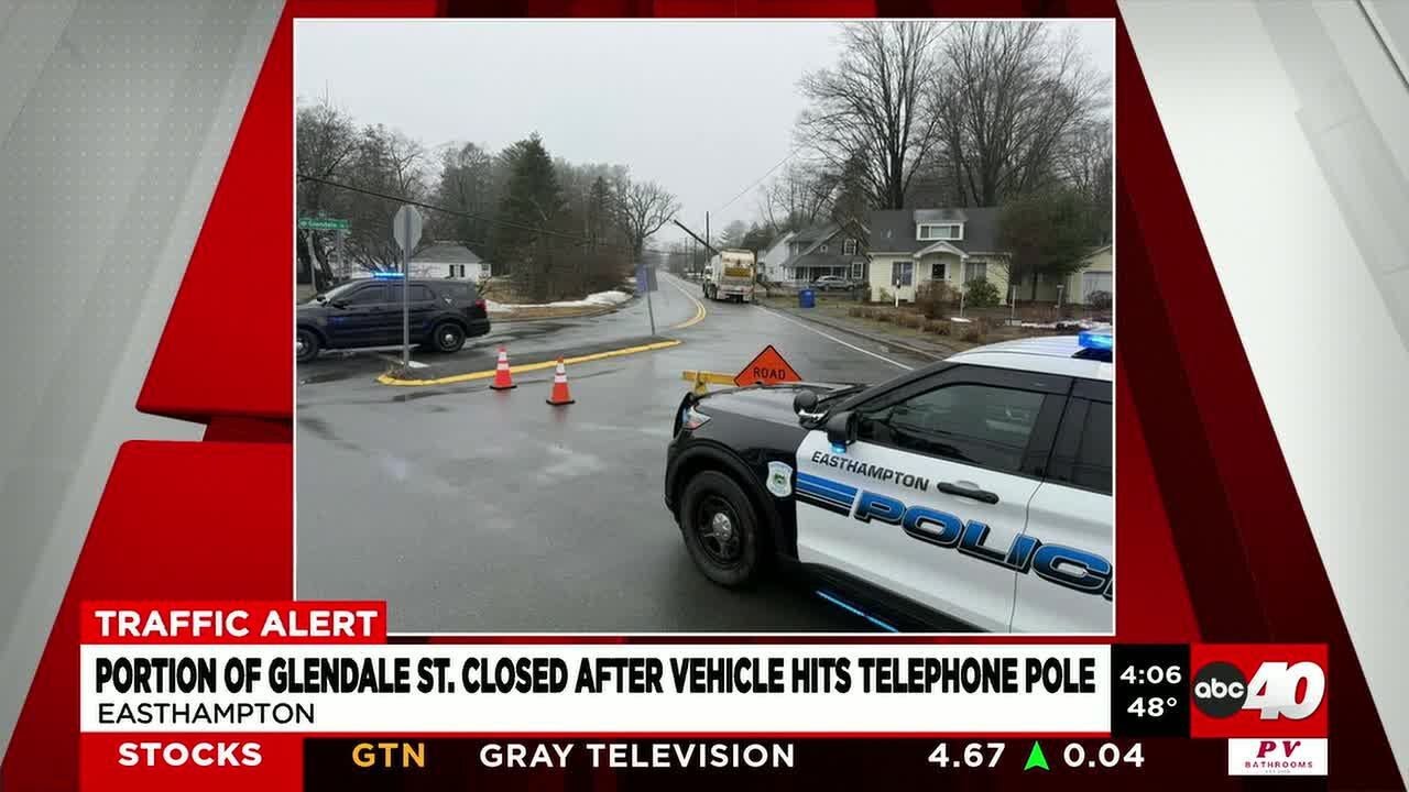 Road closed after garbage disposal truck hits, takes down telephone ...