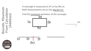 Bounds: Maximum From Calculation (Addition) (Grade 6) - OnMaths GCSE Maths Revision
