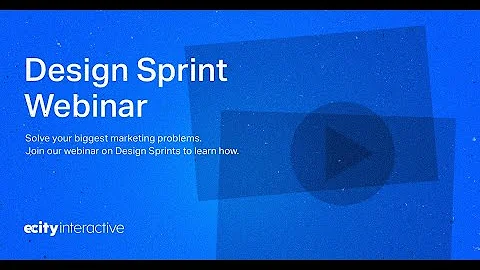 Design Sprint Webinar with eCity Interactive