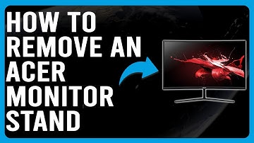 How To Remove An Acer Monitor Stand (How To Detach/Dismantle An Acer Monitor Stand)