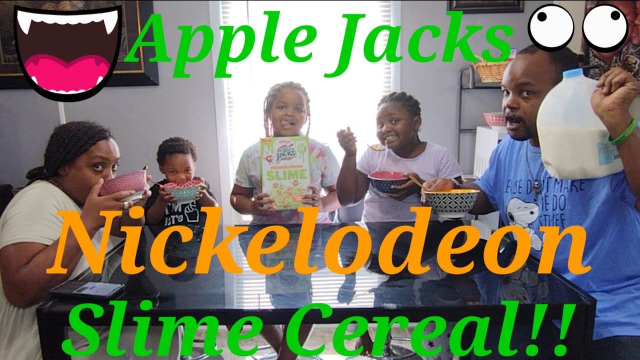 Kellogg's Green Apple Flavor Apple Jacks Nickelodeon Slime Cereal