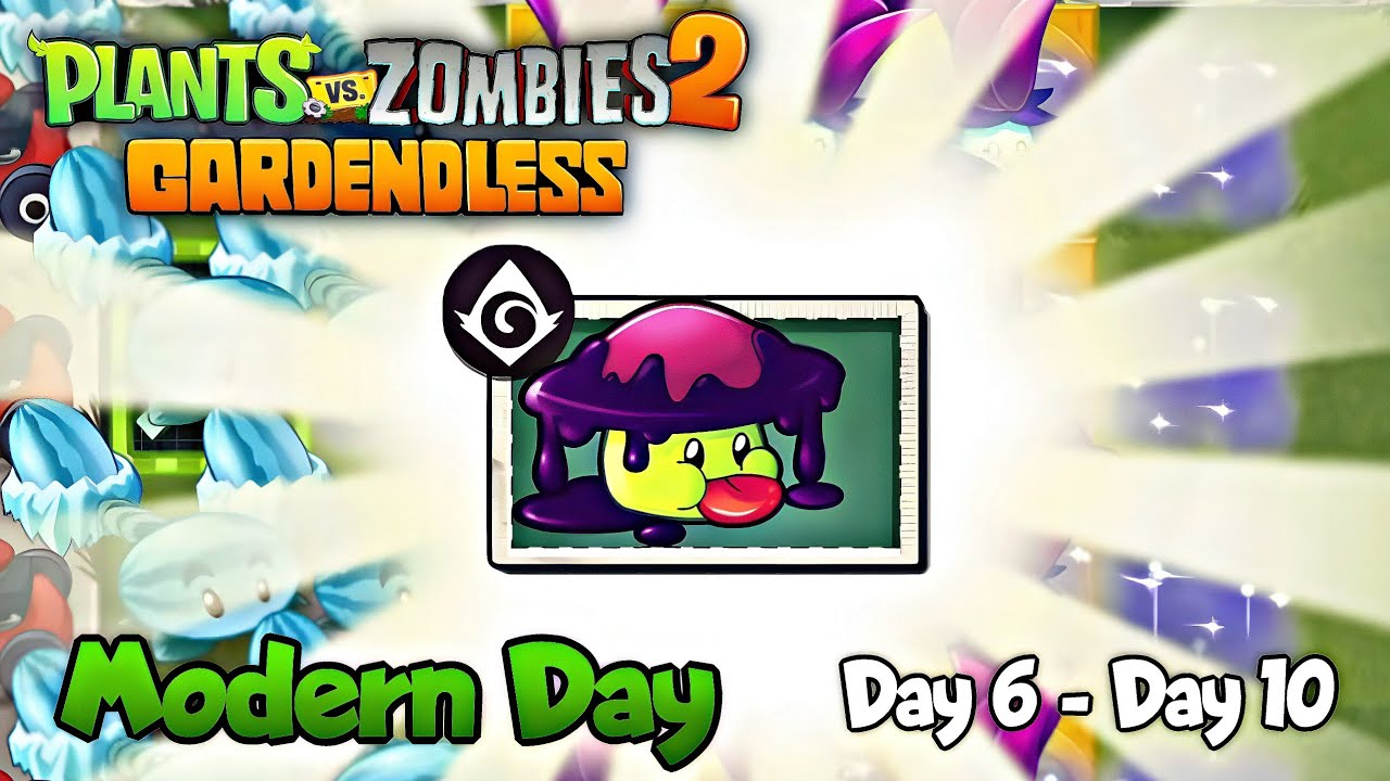 Plants Vs. Zombies 2: Gardendless - Modern Day Day 6 to Day 10 - YouTube
