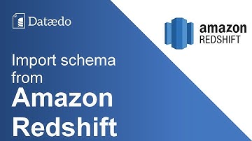 Import Amazon Redshift database schema - Dataedo tutorial