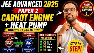JEE Advanced 2025 Physics Viral Question | Carnot Engine & COP Trick Explained