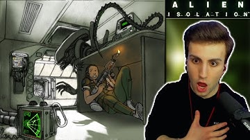 I hate horror games【 FIRST TIME PLAYING ALIEN ISOLATION | Part 1】