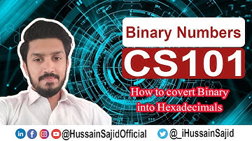 CS101 Number System | Binary to decimal conversion | Hussain Sajid