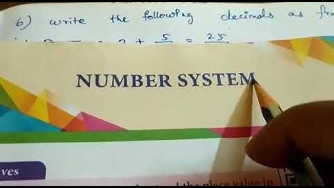 7th std maths ;2nd term; 1st lesson (number system)example 1.1 and 1.2