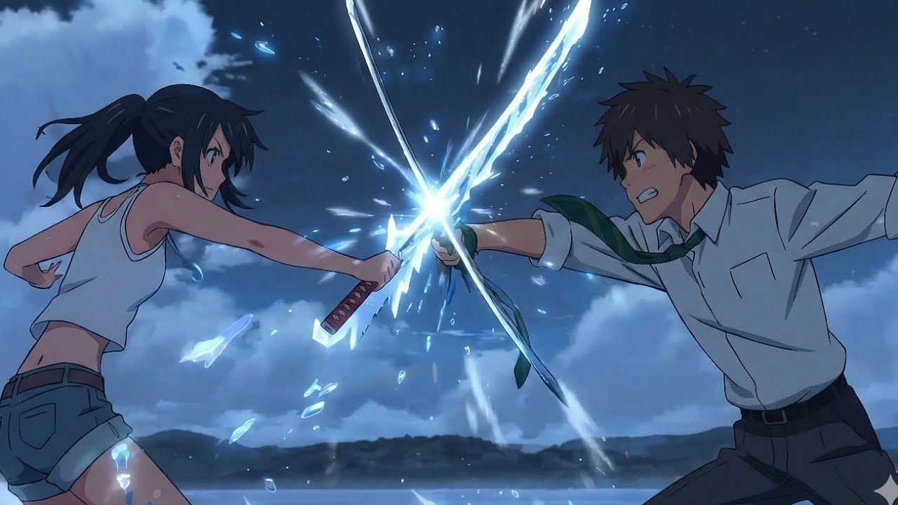 Taki vs Hino Amane – The Asteroid Finale | Your name x Weathering with you