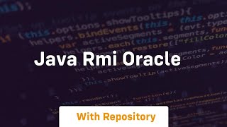 java rmi oracle