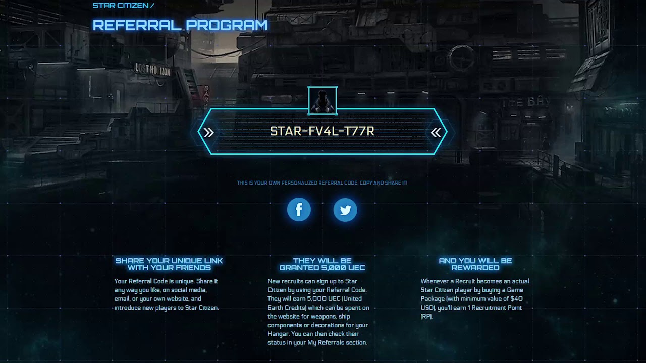 STAR CITIZEN : REFERRAL CODE - YouTube