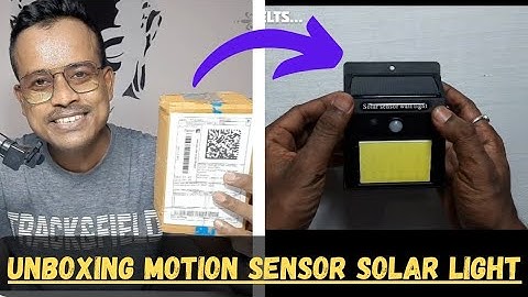 Unboxing MOTION SENSOR SOLAR LIGHT | Tech Melts