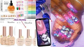 💅🏾MelodySusie Nail Haul 💅🏾| Easy buildergel press on nails | 🐼Panda Nail Art🐼