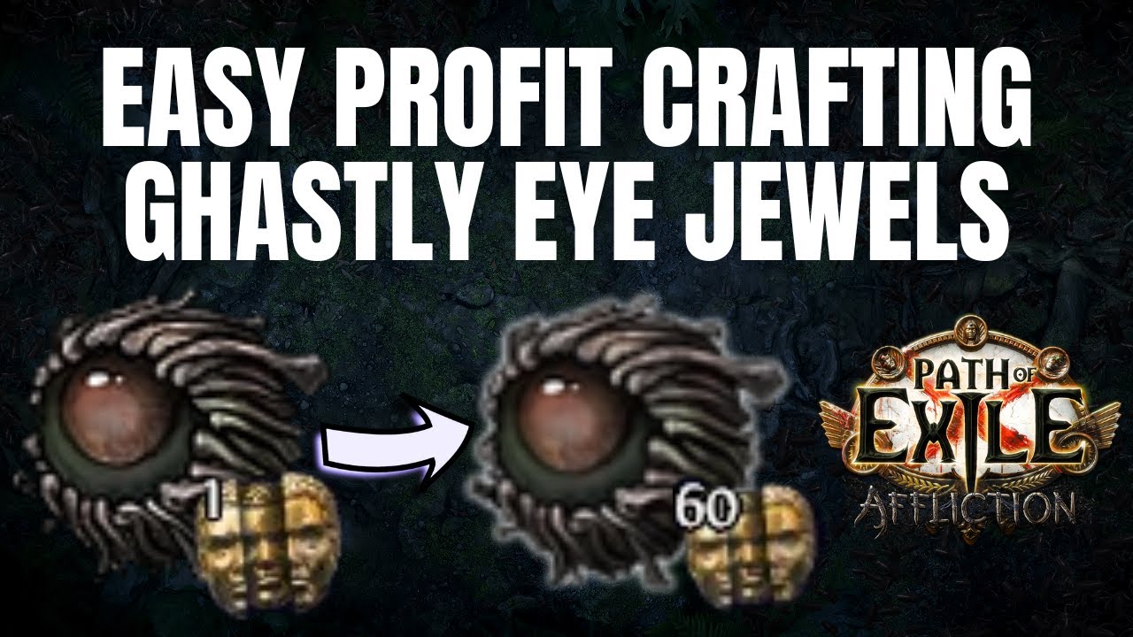 POE 3.23 - EASY CURRENCY Crafting Minion Ghastly Eye Jewels - Path