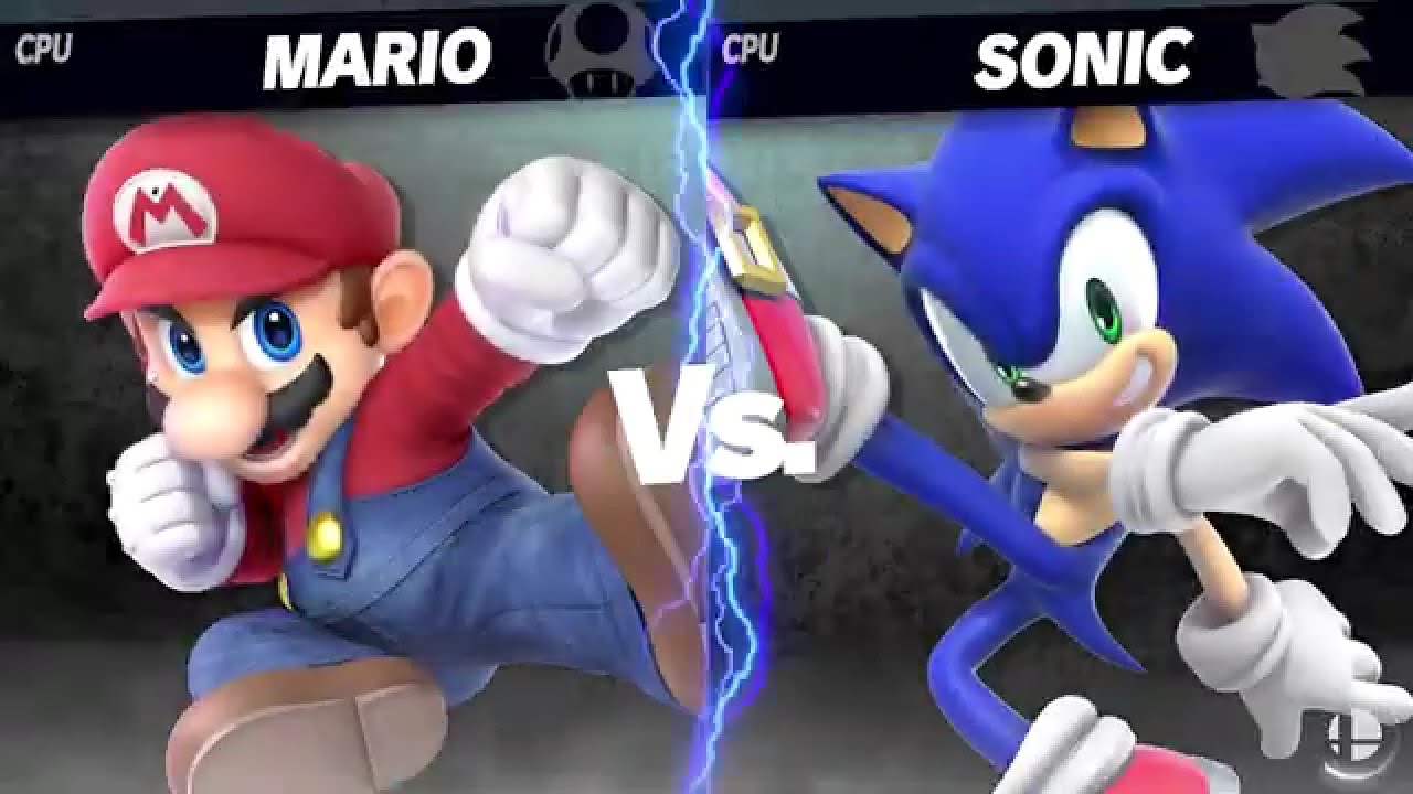 Super Smash Bros. Ultimate - Battle #472 Mario VS Sonic - YouTube