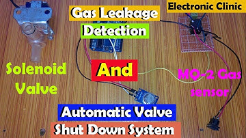 Gas leakage detection and Automatic Valve shut down using Arduino ,Solenoid Valve, Gas Sensor MQ-2
