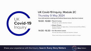 UK Covid-19 Inquiry - Module 2C Hearing AM - 9 May 2024