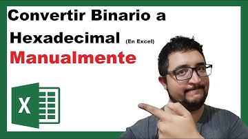 Convertir Binario a Hexadecimal en Excel  Manualmente 💪